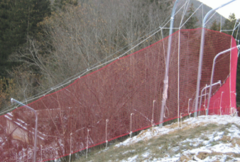Filet de protection pistes normé S1 25mx2m avec ralingue non cousue FIL-S1-1