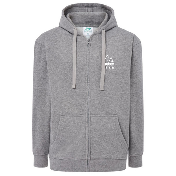 Sweat à Capuche Zippé adulte GRIS SCZ001-G