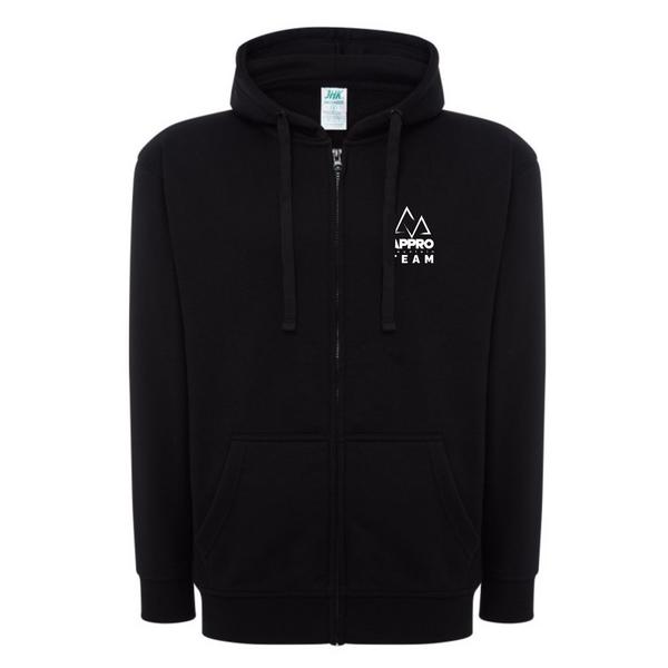 Sweat à Capuche Zippé adulte NOIR SCZ001-N
