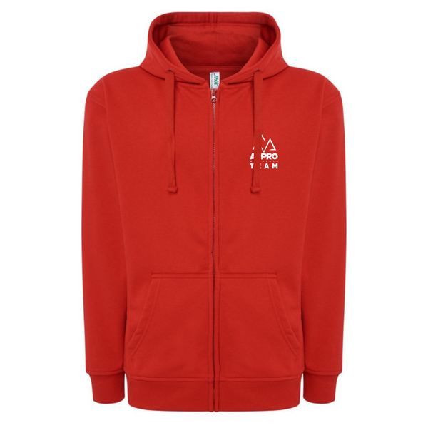 Sweat à Capuche Zippé adulte ROUGE SCZ001-R