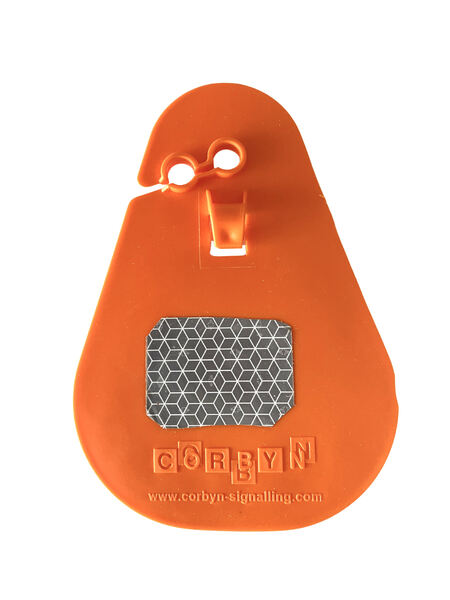 Fanion orange pour corde 8mm avec adhésif réfléchissant ACC-CORD-FAN