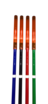 Jalon polycarbonat avec embout FLUO, Ø25MM, POINTE A VIS (vendu par 10) CO/JALPCFL