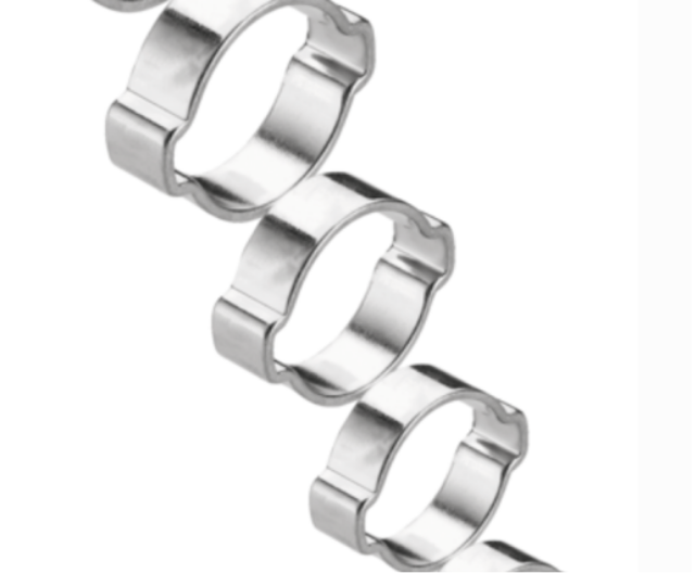 COLLIERS A 2 OREILLES ACIER TRAITE D.14-17MM (par 100) COL-OREILLE2