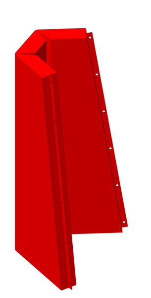 Mat. pour réhausse d'enneigeur cylin. biseauté ou trapézoida CO/MTRC