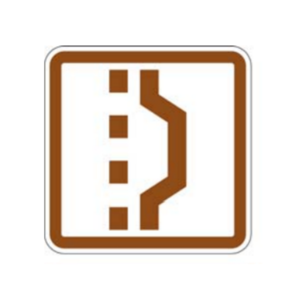 Panneau information Sticker VTT arrêt à droite REC-STI-240