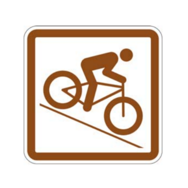 Panneau information Sticker VTT début de piste REC-STI-242