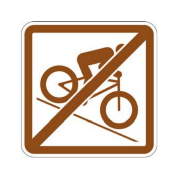 Panneau information Sticker VTT fin de piste REC-STI-243