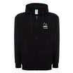 Sweat à Capuche Zippé adulte NOIR SCZ001-N