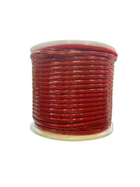 Ralingue - corde de tension 10mm rouge PP tressée bobine 100m SRF/RP10S